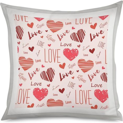 Housse de Coussin with cœurs noirs, style minimaliste (1/5)
