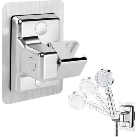 ABS, Silver Hand Shower Holder, No Drilling Shower Head Holder, Adjustable Shower Holder, Universal Shower Holder, for Shower (1/5)