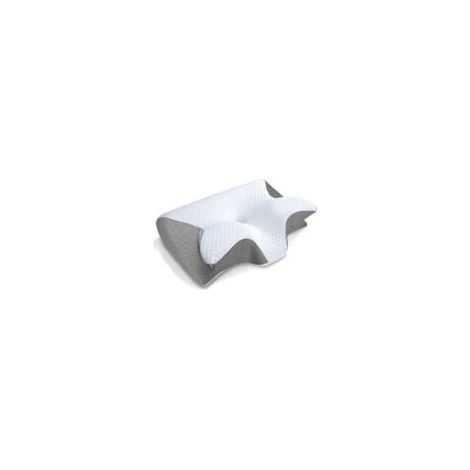 Oreiller Ergonomique Cervical, 2 en 1 Oreiller Orthopédique à Mémoire de Forme pour la Nuque, Coussin pour Dormir sur Le Côté et sur Le Dos, 62x37x12cm (Gris) (1/5)