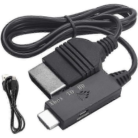L'adaptateur de câble AV Xbox vers HDMI 2025 est compatible avec les modèles de consoles de jeux classiques et prend en charge les résolutions 1080i, 720p et 480p, permettant la connexion aux télévise (1/5)