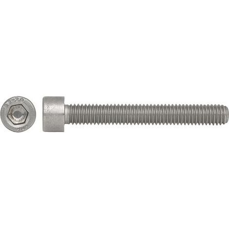 Vis à tête cylindrique à six pans creux, VG DIN 912 A2-70 M 12X60/60 conditionnement : 50 (1/3)