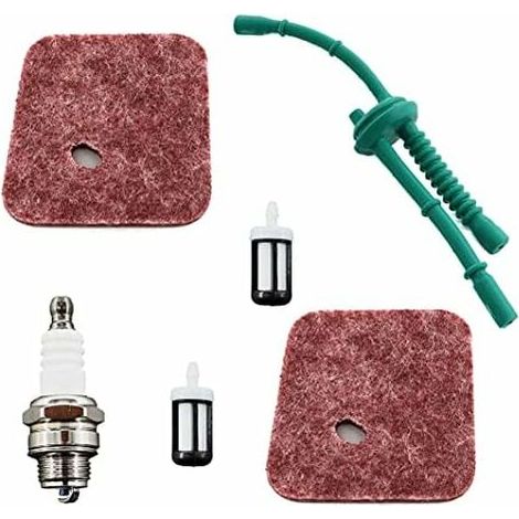 Kit Filtre À Air Et Bougie Pour Débroussailleuse Stihl Fs38 Fs45 Fs55 Hs45 Km55 Remplacement 4140-124-2800 (1/5)