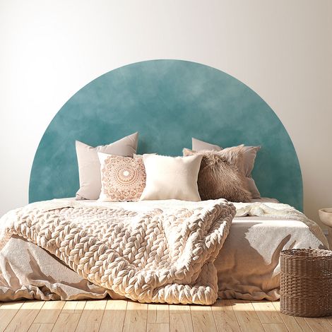 Stickers tête de lit - Couleur tendance - 160 x 130 cm - Pour lits (120 à 140 cm) - Adhésif MAT (1/2)