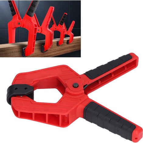 Hochleistungsfähige Kunststoff-Federklemme für die Holzbearbeitung, extra große Klemme Typ A, Federklemmenwerkzeug für die Holzbearbeitung, 2,5 Zoll. (1/5)