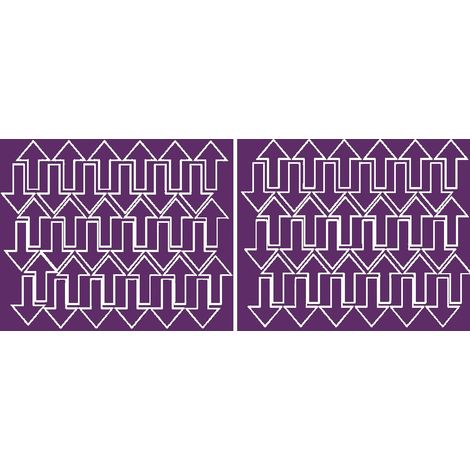 Adesivi a forma di freccia, 5x3 cm, 72 pezzi, viola opaco.