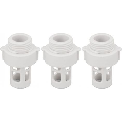 BEBUSINGOTO 3 pièces Connecteur de bouchon de vidange de tuyau de piscine, adaptateur de tuyau de piscine, bouchon de Drainage d'eau pour piscines rondes Intex 10184, filetage de 25mm (1/5)