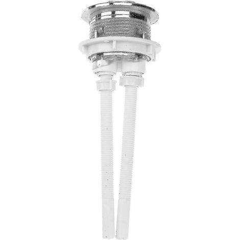 Bouton-poussoir de remplacement à double chasse d'eau pour réservoir de toilette, compatible avec couvercle de réservoir de 38 mm, en ABS. (1/4)