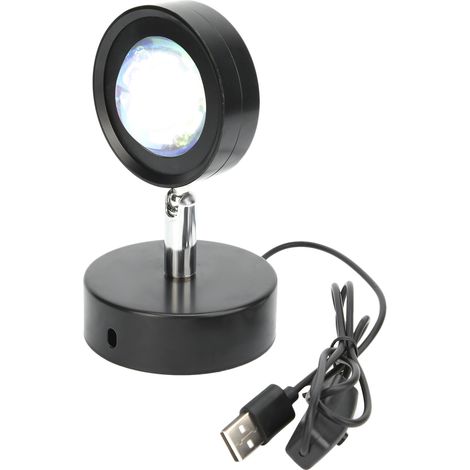 Lampe projecteur USB pour la maison, lampe de projection murale pour salon, couleur soleil (1/5)