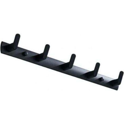 Towel rack, toilet tile, against punching, back door of the bathroom, hanger, 5 hooks.