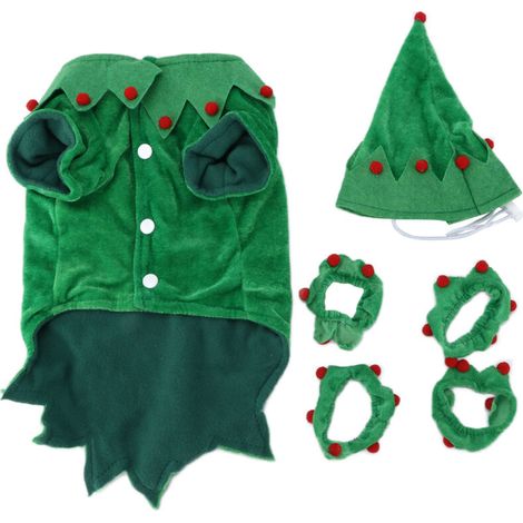 Vêtements pour animaux de compagnie, Cosplay amusant, Costumes de noël doux et confortables pour chiens et chats. (1/5)