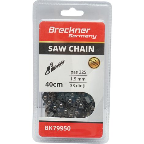Catena per motosega, passo 325, 33 denti, 1,5 mm, lunghezza 40 cm Breckner Germany (1/4)
