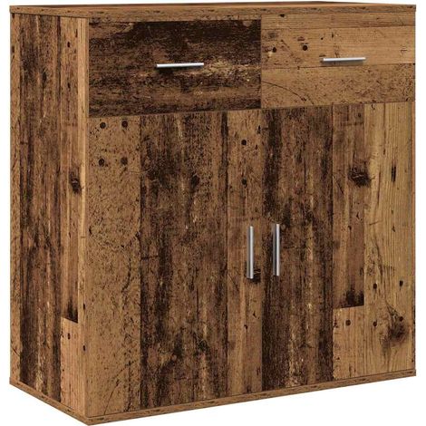 Buffet Meuble de rangement Bois ancien 78 x 38 x 80 cm Bois d'ingénierie (1/5)
