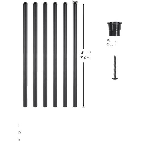 Treppenbaluster, 101er Pack, Rundrohrdesign, 51Stücke 36In (1/2)
