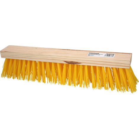 Spazzola spazzatrice industriale in fibra di polipropilene. Supporto in legno 50 cm. (Senza maniglia) (1/5)