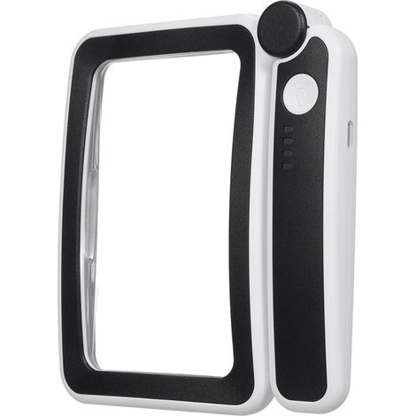 Loupe de poche 4X pour lire des livres et des journaux en entier. Loupe rectangulaire avec éclairage LED puissant et 3 niveaux de luminosité. Cadeau idéal pour les personnes malvoyantes ou les seniors (1/5)