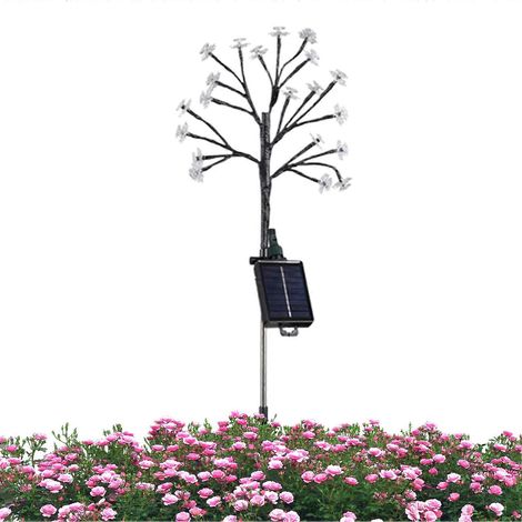 Solar-Blumenleuchten, wasserdicht, farbenfroh, für den Außenbereich, Gartenbeleuchtung, Wegebeleuchtung, für Terrasse, Veranda, Rasen und Hof