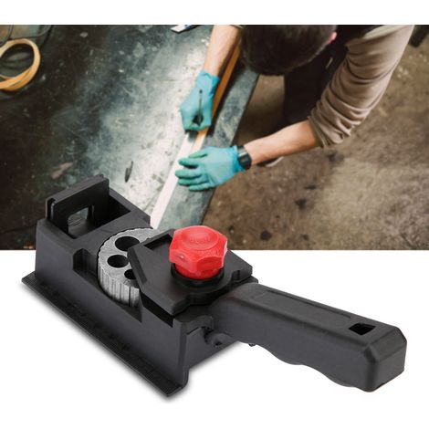 Gabarit de perçage pour chevilles bois 3-12mm, guide trou droit, positionneur pour menuiserie et travail du bois (1/5)