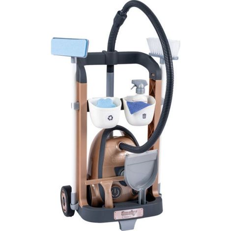 Smoby - Rowenta Chariot Ménage+ Aspirateur - Dès 3 ans - Fabriqué en France (1/5)