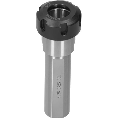 Porte-pince de serrage, tige d'extension à tige droite, outil de taraudage pour tour CNC SL25‑ER25‑80L