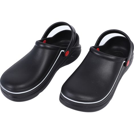 1 Paire Sandales Chef Anti-dérapantes, EVA Imperméable, Embout Renforcé, Aération Latérale, Cuisine Professionnelle (1/5)