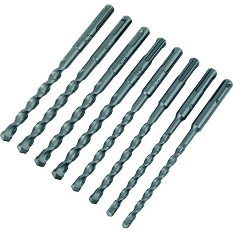 Dewalt set 8 bits SDS plus mod. Accessoires de forage DT60300 diffe'rentes tailles pour le percage de maconnerie