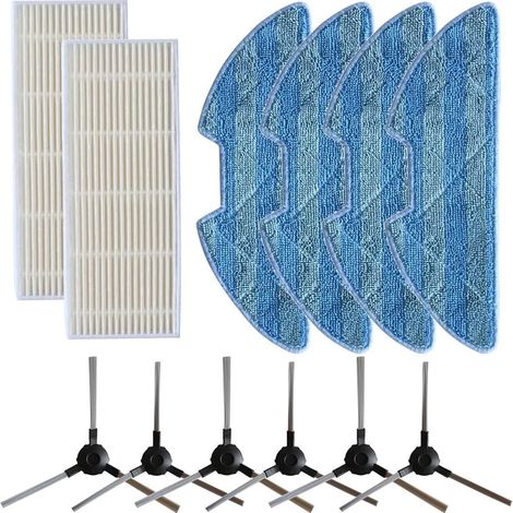 Kit per la pulizia dei pavimenti con spazzola laterale per iCLEBO G5 Kitfort KT-552 KT-566, realizzato in microfibra di nylon, per animali domestici (1/4)