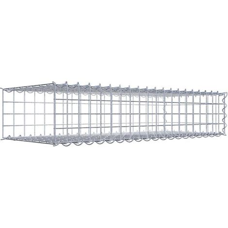 Gabiondeco - Gabion - Element de prolongation en longueur 100 cm x 20 cm x 40 cm (L x H x P). maille 5 x 5 cm. Spirale. Avert.: il manque une grille - Made in Germany (1/5)
