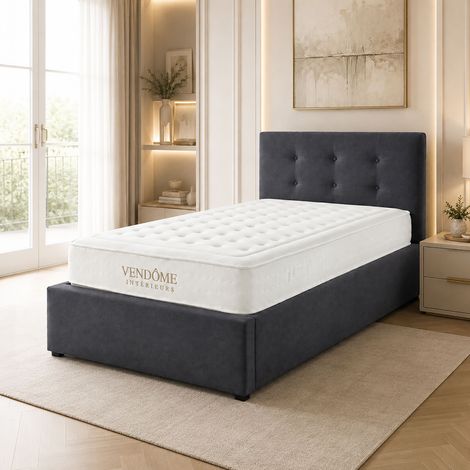 Matelas 30 cm ressorts ensachés et mémoire de forme 90x190cm -COSMA