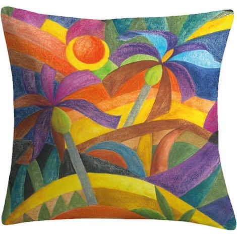 Coussin Jafar Multicolore Résistant Extérieur, Design Vif - Stof