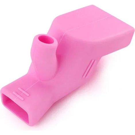 (Rose, lot de 6) Rallonges de robinet, ressorts en caoutchouc, accessoires de salle de bain (1/2)