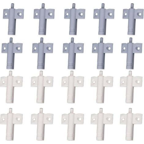 Ulisem 20 Pack Kitchen Door Damper, High Strength ABS Recyclable Noise Reduction for Desk/Cabinet/Drawer and Door (White+Grey) (1/4)