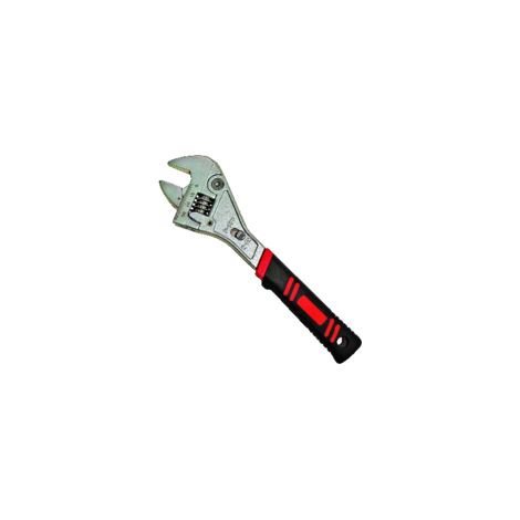 Clé à molette à cliquet 250 mm – Largeur d'ouverture jusqu'à 32 mm – Acier allié au chrome – Manche bi-matière pour grande maniabilité – Bizline