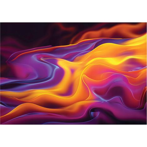 Papier peint mural abstraction 3D vague intissé grand format design intérieur salon chambre pas cher 400x280 cm (1/5)