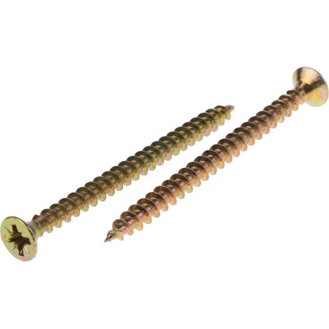 Vis à bois, 4.5mm, tête Fraisée 60mm, en Acier ( Prix pour Sachet de 100 )