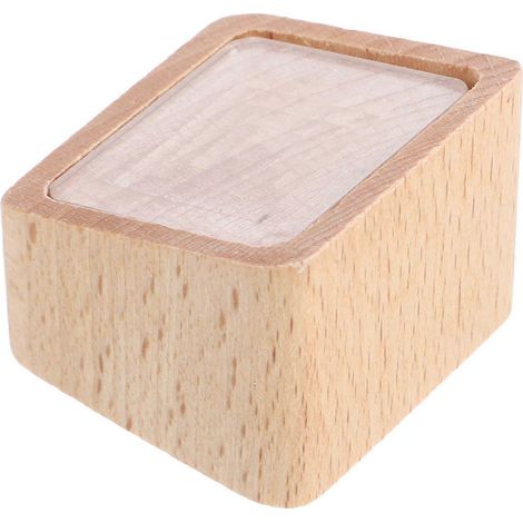 Porte-étiquettes en bois kaki, compatible avec les magasins. (1/5)