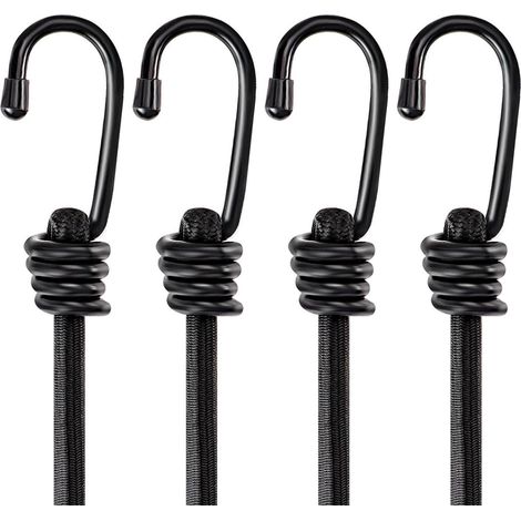 Spanngurte 24 Zoll extra stark wetterfest mit Haken (4er Pack)