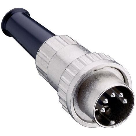 Connecteur rond DIN mâle, droit Lumberg 0132 08-1 Nombre de pôles: 8 argent 1 pc(s) D22987 (1/3)