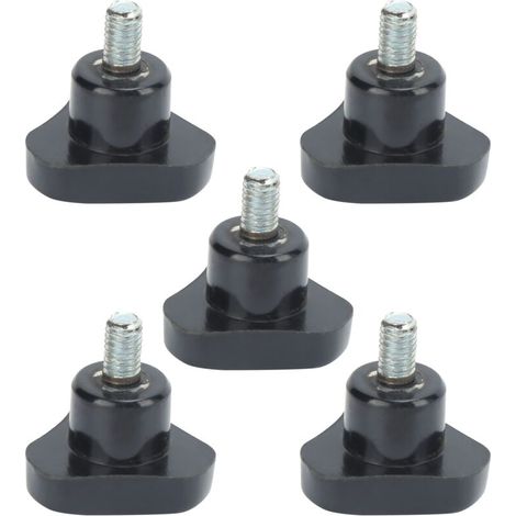 Manette Triangle Bolt avec Poignée Ergonomique en Plastique et Acier - Paquet de 5 - M6x32x10 (1/5)
