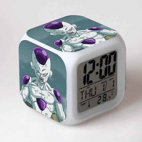 Réveil numérique pour enfants, motif Dragon Ball, lumières LED 7 couleurs, thermomètre, veilleuse, un cadeau pour garçons et filles. (1/5)