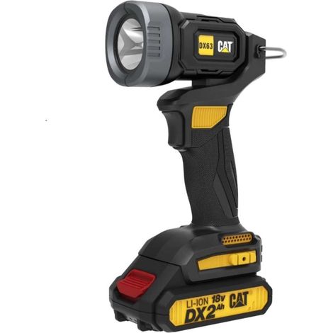 Caterpillar - Linterna LED a batería, de 18 V, sin batería ni cargador DX63B