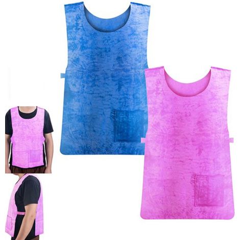 Gilet rinfrescante - 2 pezzi - Abbigliamento rinfrescante - Unisex - Abbigliamento rinfrescante per il lavoro - Gilet da ciclismo - Raffreddamento di lunga durata - Funziona con l'acqua - Leggero (1/5)