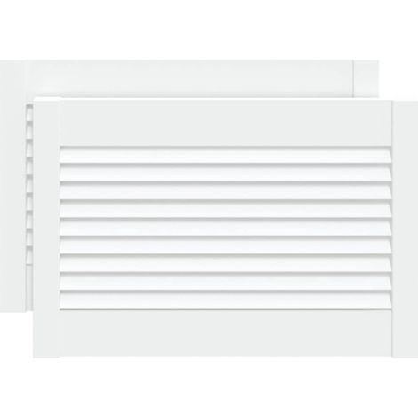 Maison Exclusive - Ante a Lamelle Bianche 2 pz Bianche 39,5x59,4 cm Legno di Pino