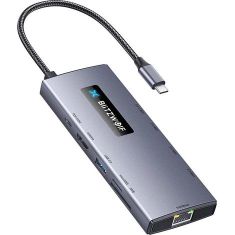 Adaptador 10 en 1 HUB Blitzwolf BW-NEW TH8 (1/5)