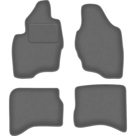 Velours-Graphit-Fußmatten für: Mitsubishi Pajero III Offroad (1999-2006)