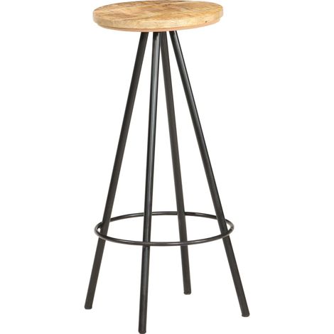 Maison Exclusive - Barhocker 2 Stk. Raues Mangoholz