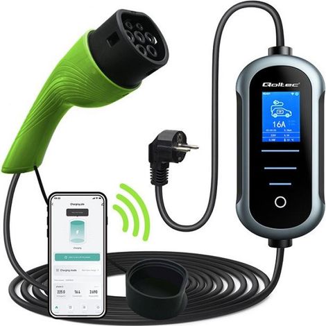 EV car charger w/ adjust. Type2 2in1 3.5kW