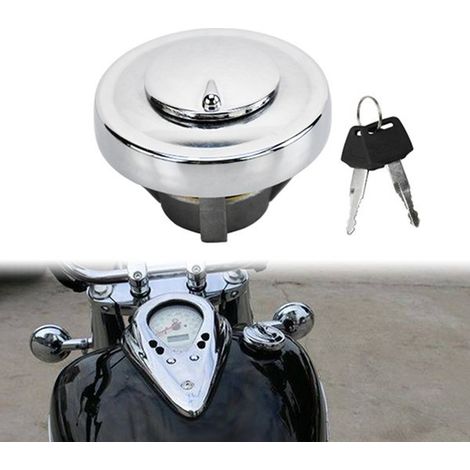 Fuel tank cap with key lock for Yamaha XVS125 250 400 650 950 1100 (1/5)