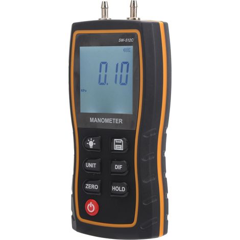 Manomètre numérique SW-512C pour HVAC, testeur de pression différentielle d'air, jauge de mesure précise, outil professionnel (1/5)