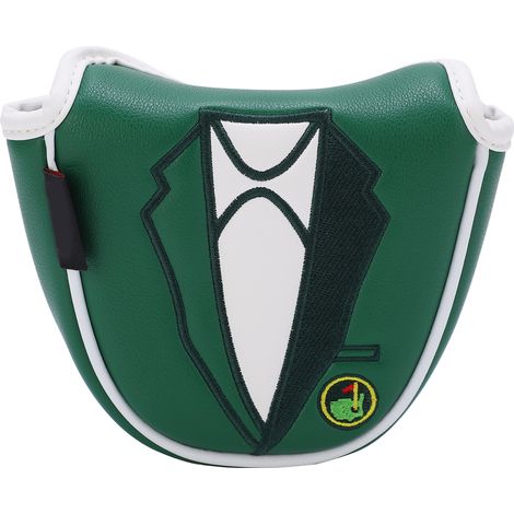Housse de putter de golf verte brodée, housse de protection pour queue de billard, housse de putter demi-cercle (1/5)