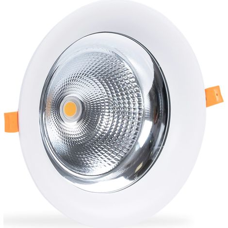 Barcelona Led – Downlight LED pour boucheries 40W – Puissance 2000lm – IRC > 80 – Angle 50º – Boîtier aluminium pour dissipation chaleur (1/6)